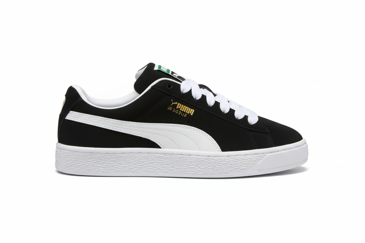 Tênis Puma Suede XL Black White