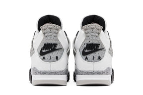 Air Jordan 4 Retro OG Nike White Cement Couro Branco