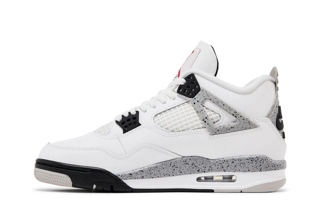 Air Jordan 4 Retro OG Nike White Cement Couro Branco