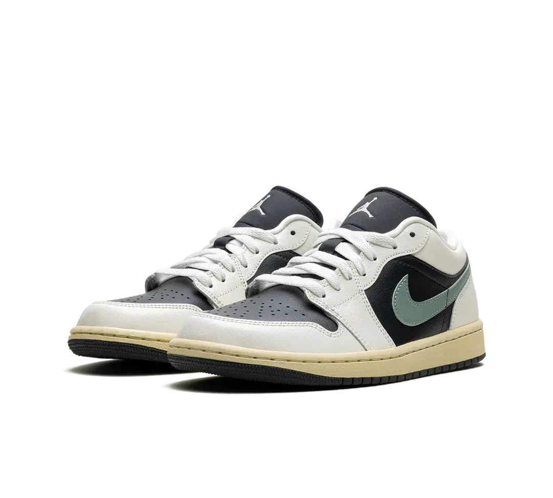 Tênis Nike Air Jordan 1 Low 'Jade Smoke' Branco / Verde